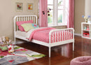 Jones Wood  Open Frame Bed White