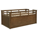 Carlsbad Wood  Captains Bed With Trundle Medium Brown