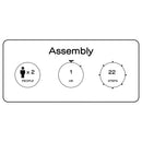 Flynn Wood  Bunk Bed with Mattress Weathered Brown