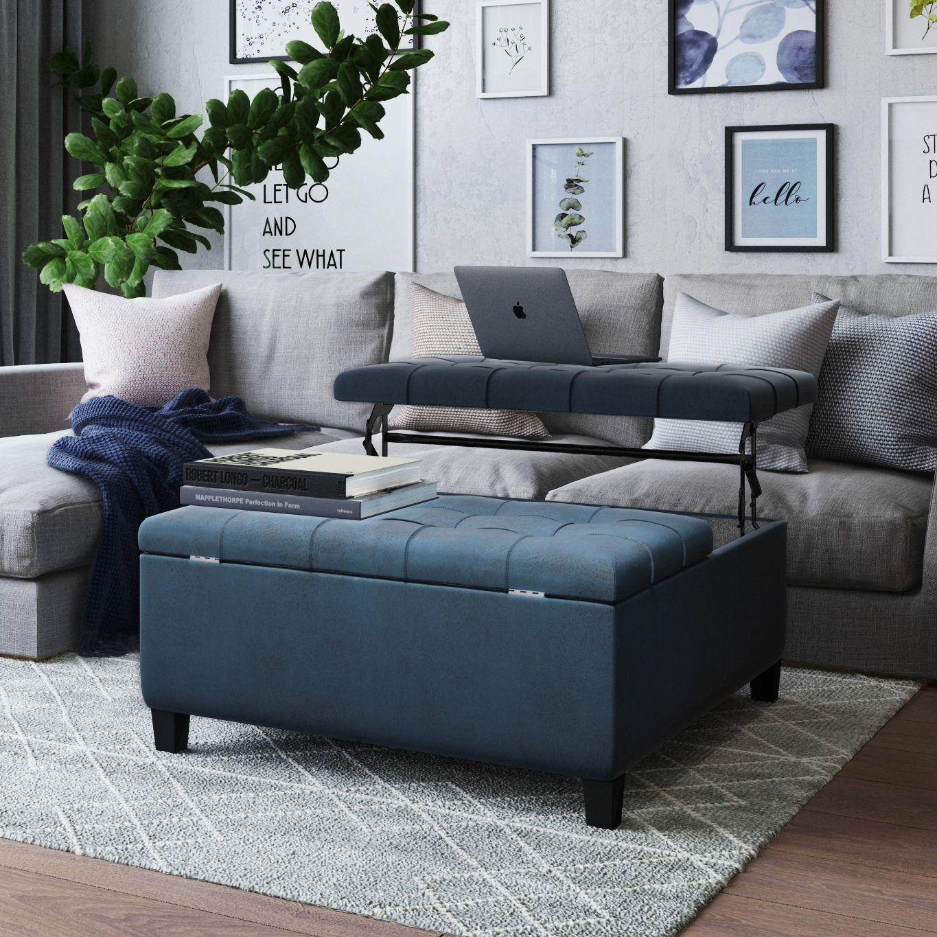 Harrison - Large Coffee Table Storage Ottoman