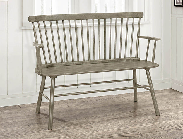 Jerimiah Spindleback Bench White