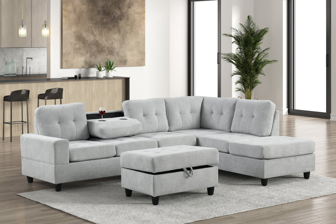 Rocket 2-Piece Sectional – Includes Free TV or Area Rug