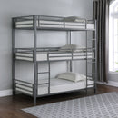 Maynard Metal  Triple Bunk Bed Gunmetal