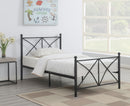 Hart Metal  Open Frame Bed Matte Black