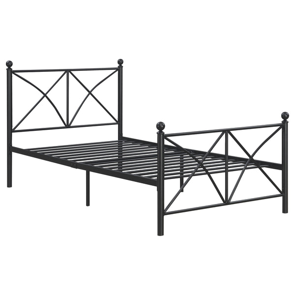 Hart Metal  Open Frame Bed Matte Black