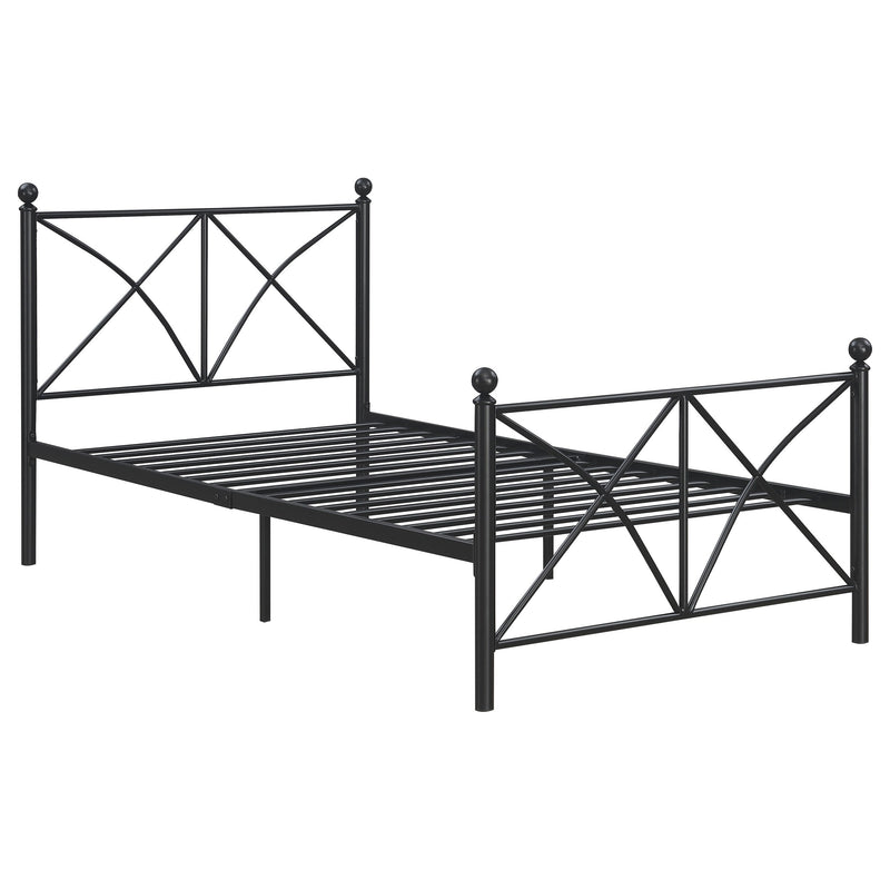 Hart Metal  Open Frame Bed Matte Black