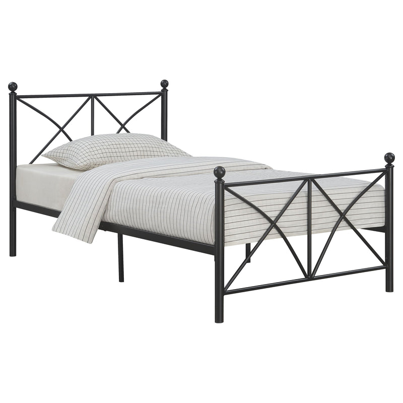 Hart Metal  Open Frame Bed Matte Black