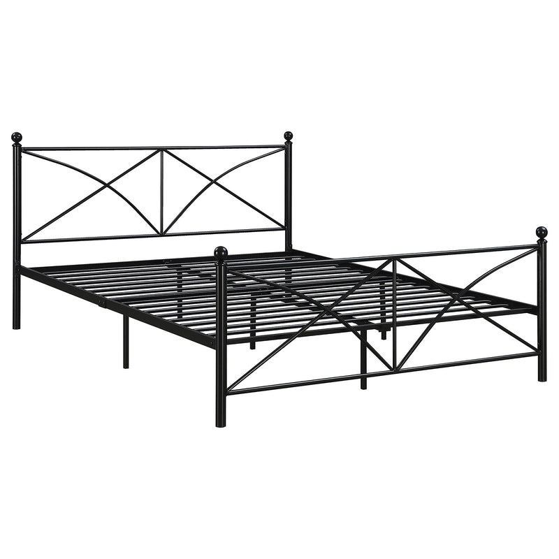 Hart Metal  Open Frame Bed Matte Black