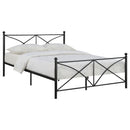 Hart Metal  Open Frame Bed Matte Black