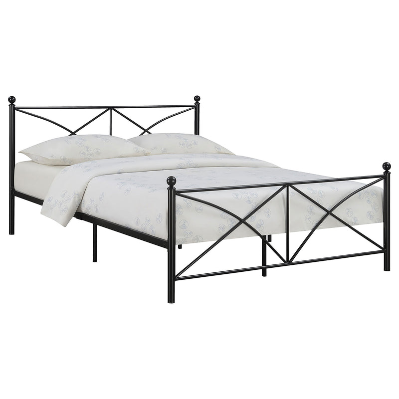 Hart Metal  Open Frame Bed Matte Black