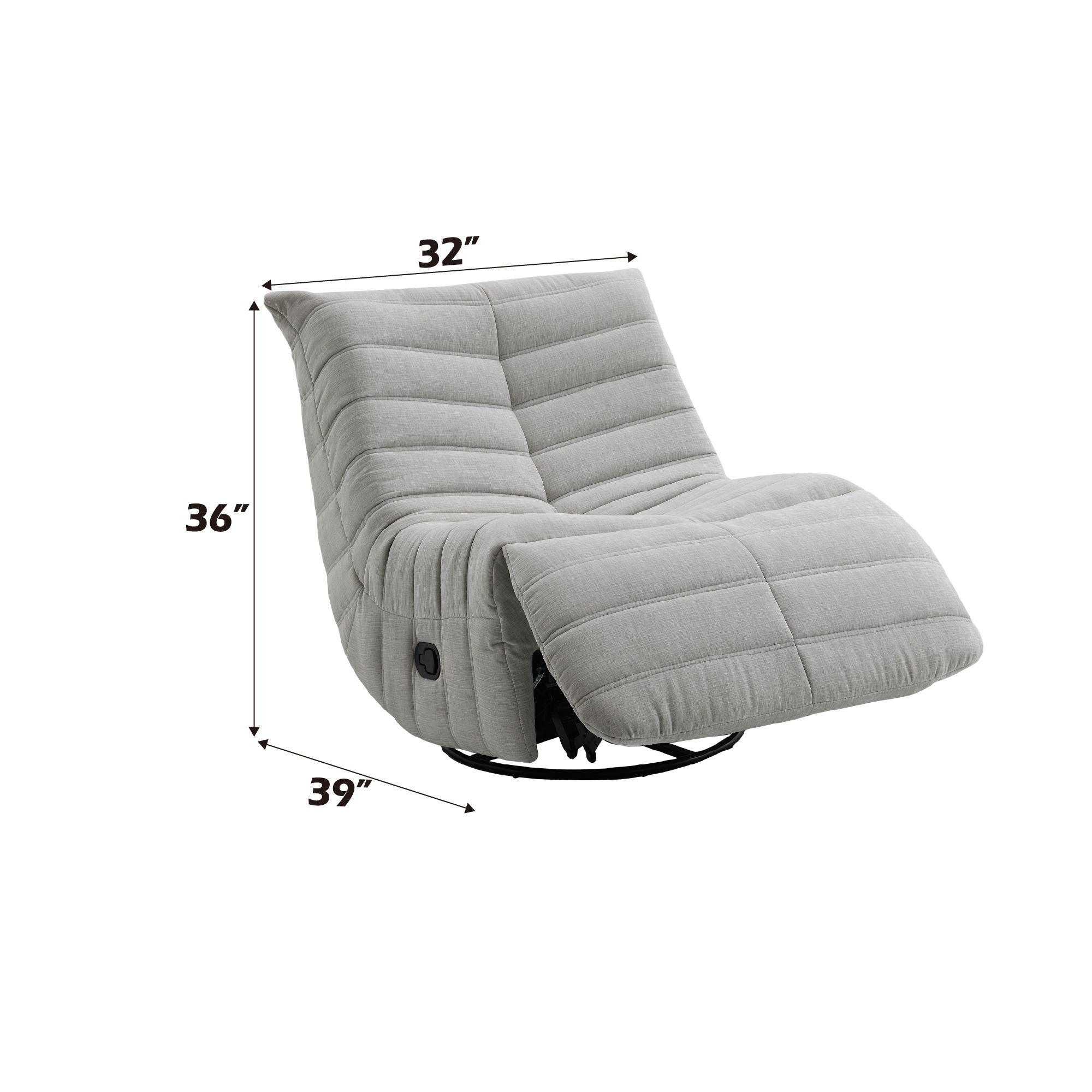 Glider Recliner Chair With Swivel