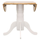 Allison  Round Drop Leaf Dining Table Set White