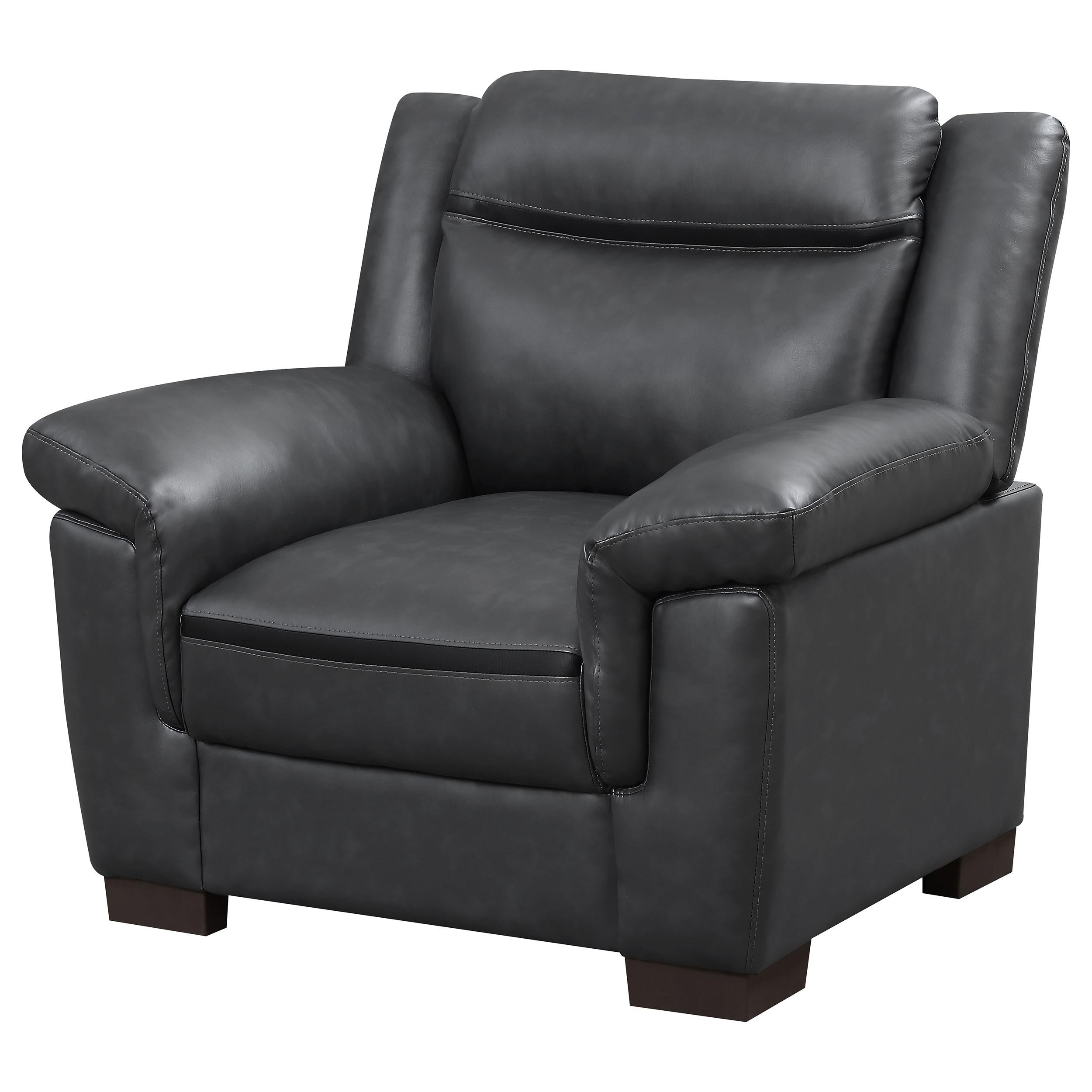 Diamond Modern Furniture COA Arabella Stationary Leather Look Chair 506593 IMAGE 3
