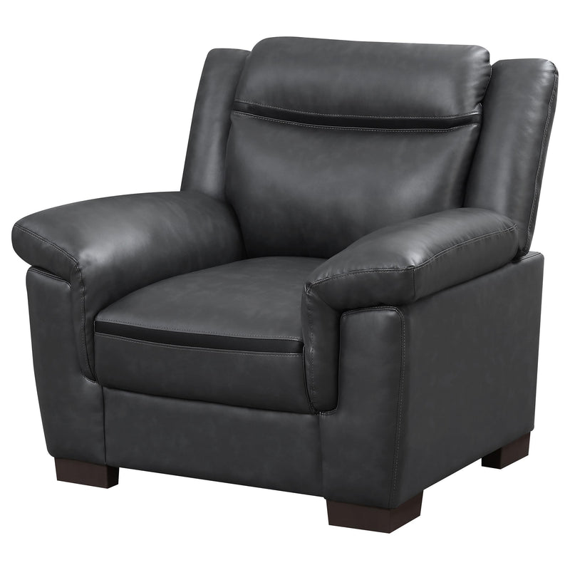 Diamond Modern Furniture COA Arabella Stationary Leather Look Chair 506593 IMAGE 3