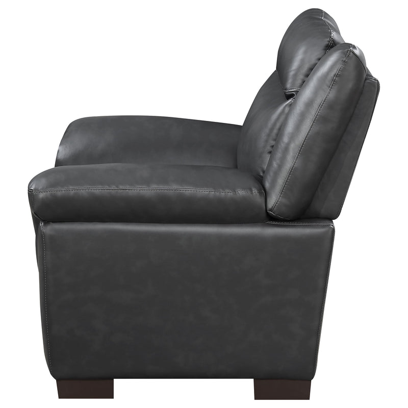 Diamond Modern Furniture COA Arabella Stationary Leather Look Chair 506593 IMAGE 4