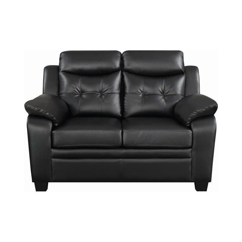 Coaster Furniture Finley Stationary Leatherette Loveseat 506552 IMAGE 2