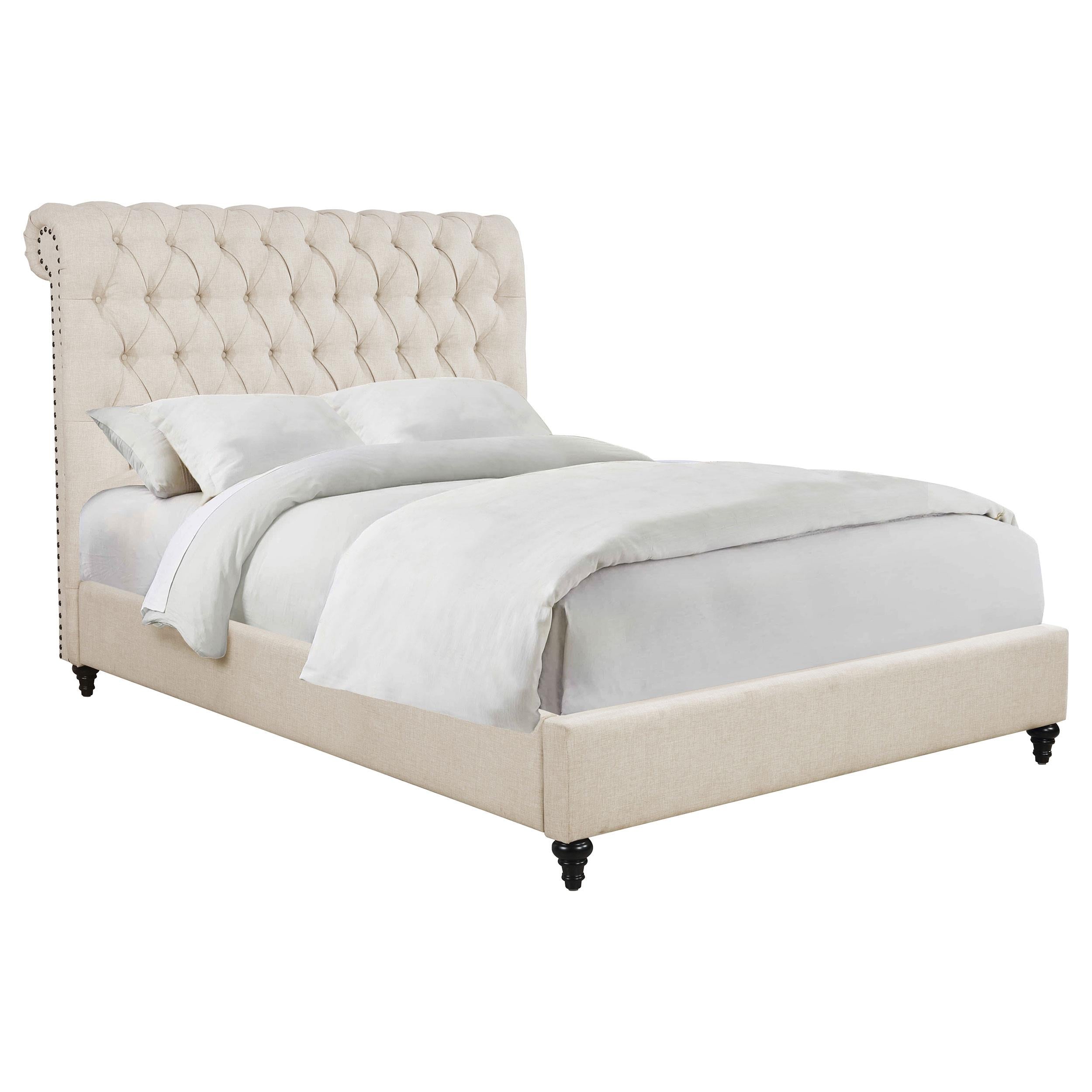 Diamond Modern Furniture COA Devon Full Upholstered Bed 300525F IMAGE 2