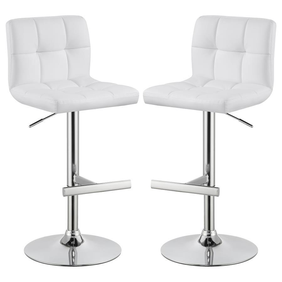 Lenny - Upholstered Adjustable Bar Stool (Set of 2)