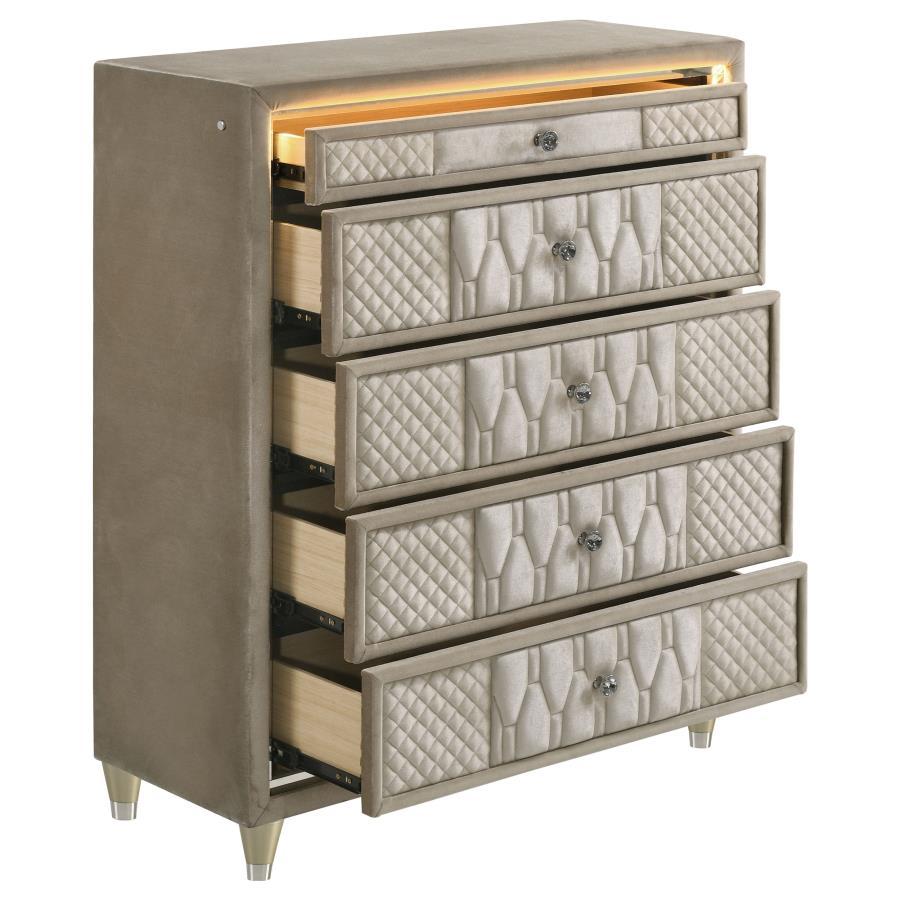 Lorient - 5-Drawer LED Chest of Drawers