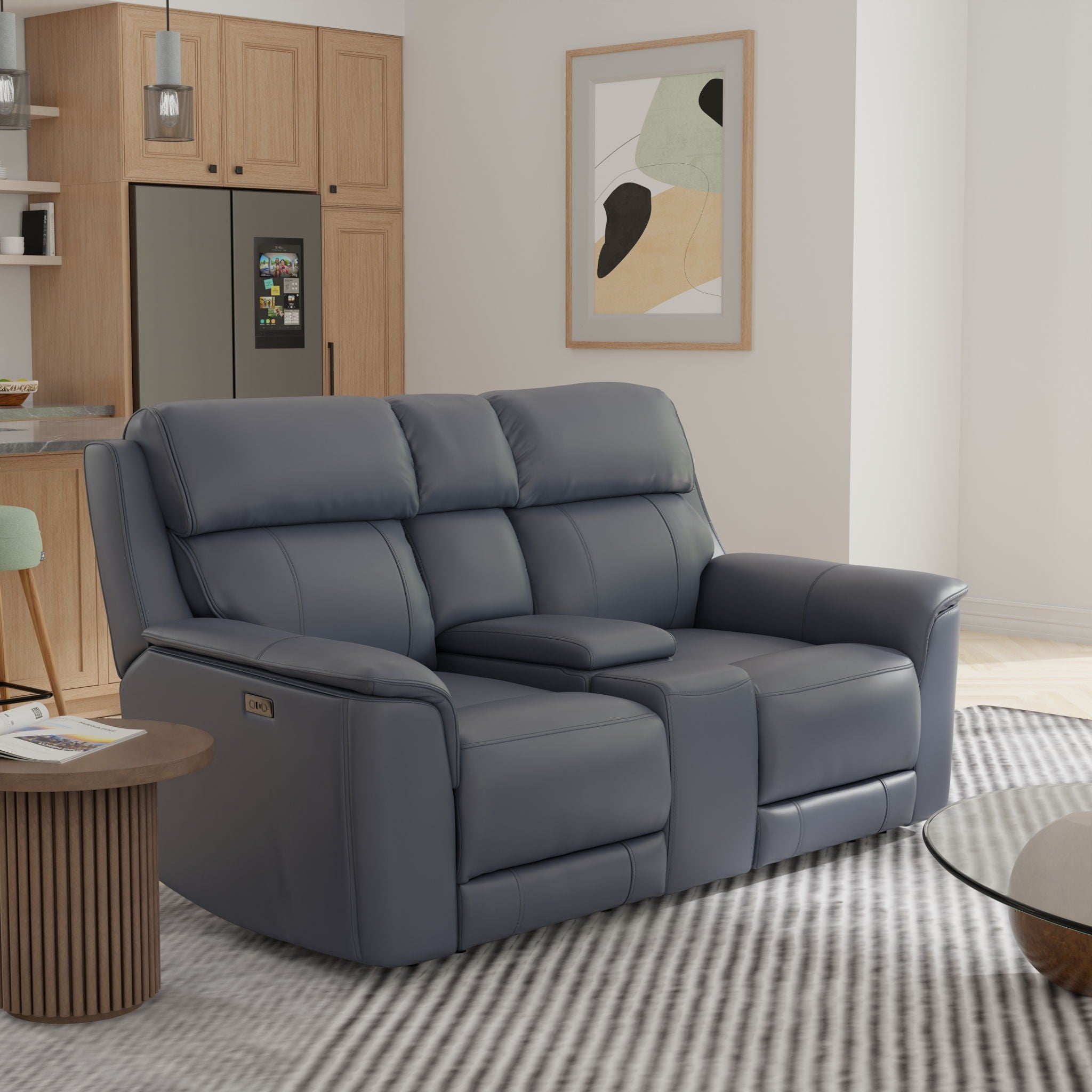 Oslo - Dual Power Reclining Loveseat With Console