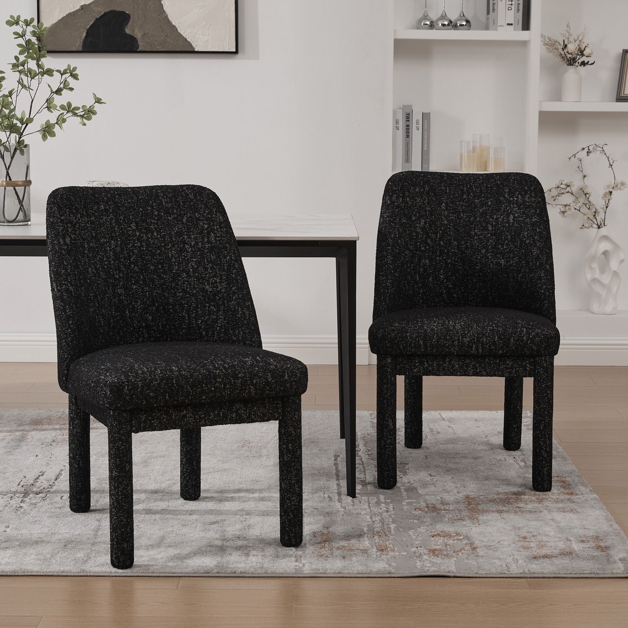 Wide Minimalist Dining Chair