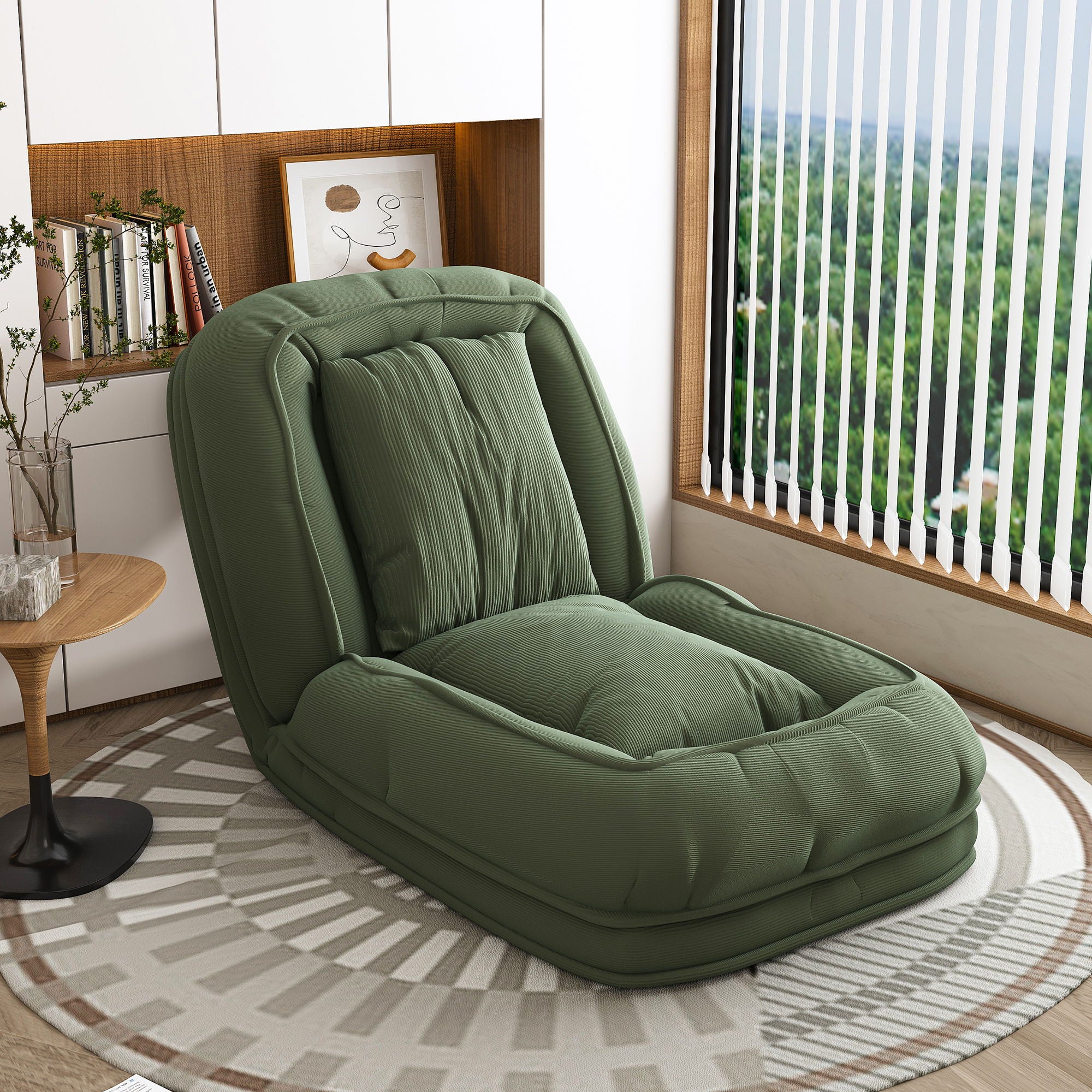 Upholstered Foldable Lazy Sofa Bed For Adults And Pets