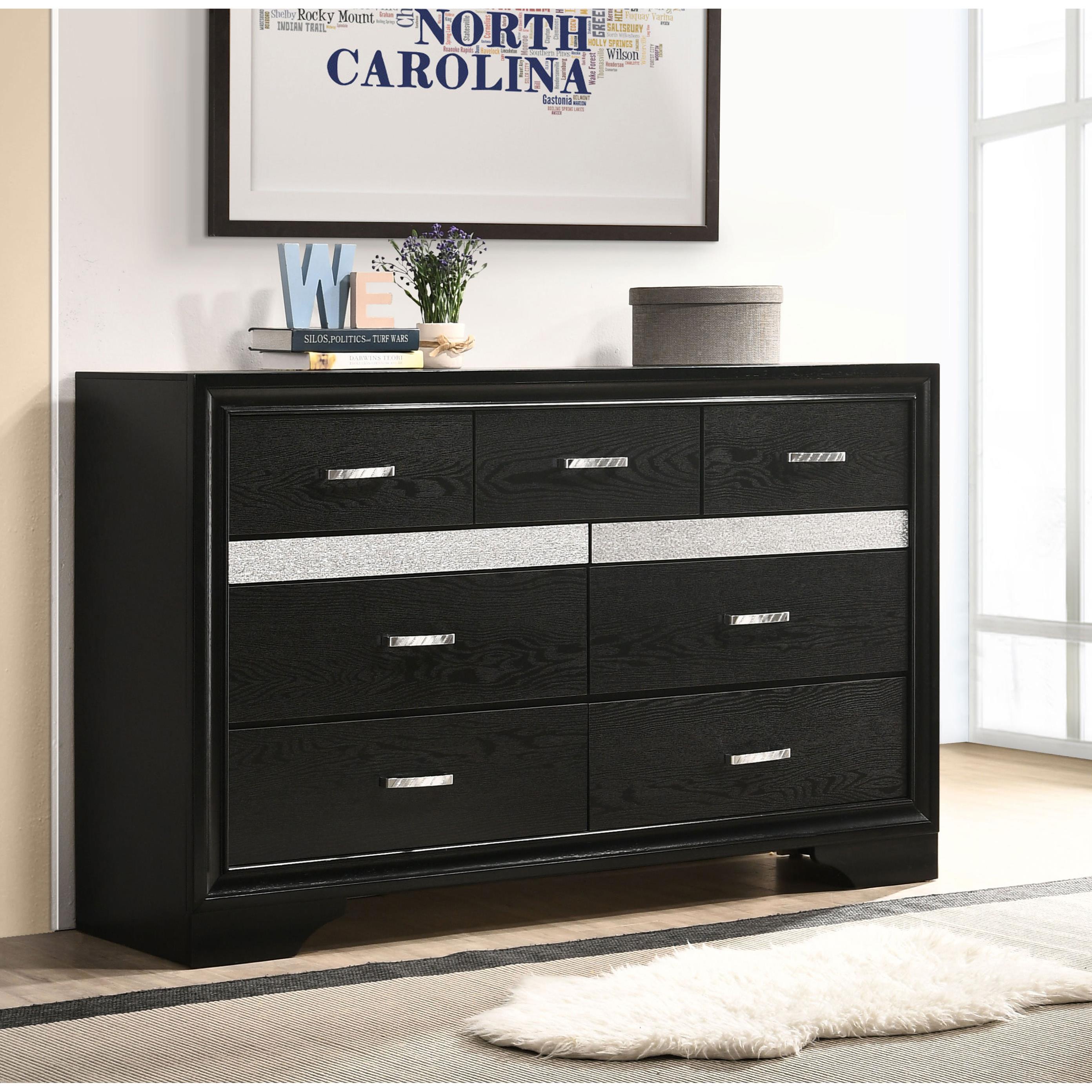 Diamond Modern Furniture COA Miranda 7-Drawer Dresser 206363 IMAGE 9