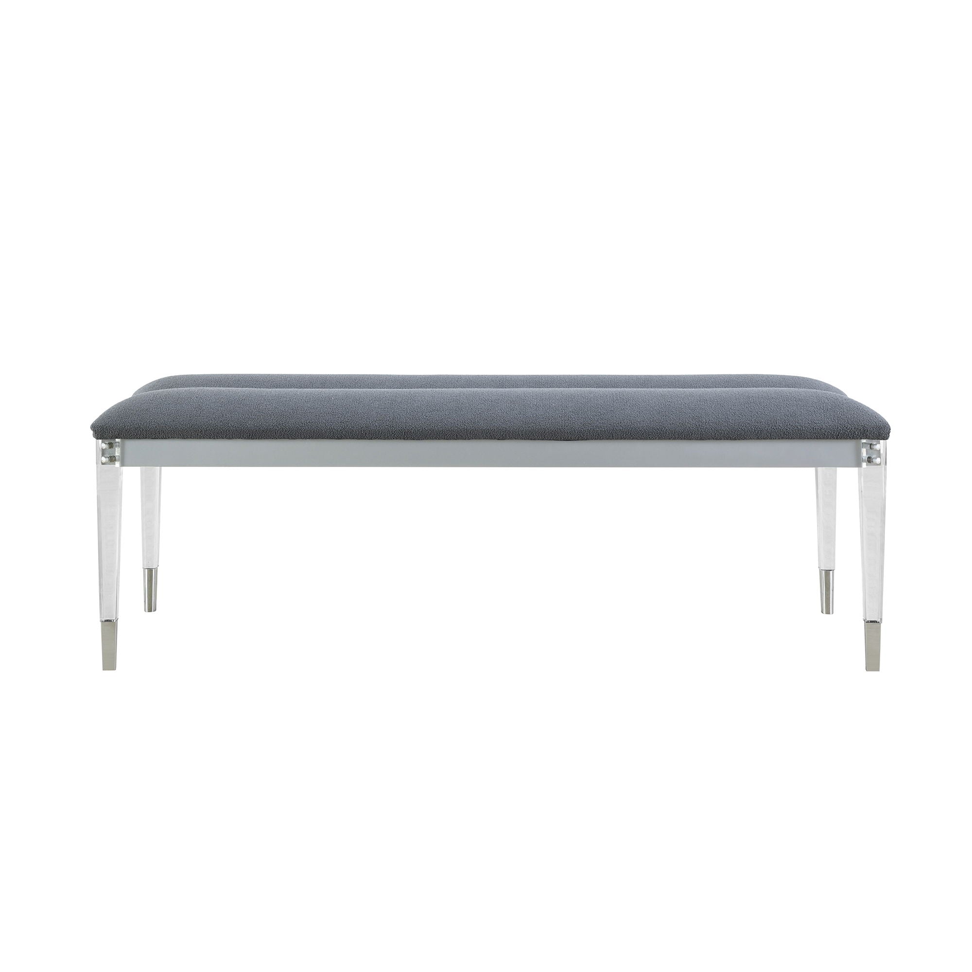 Laura - Bench And Soft Fabric Seating - Silver