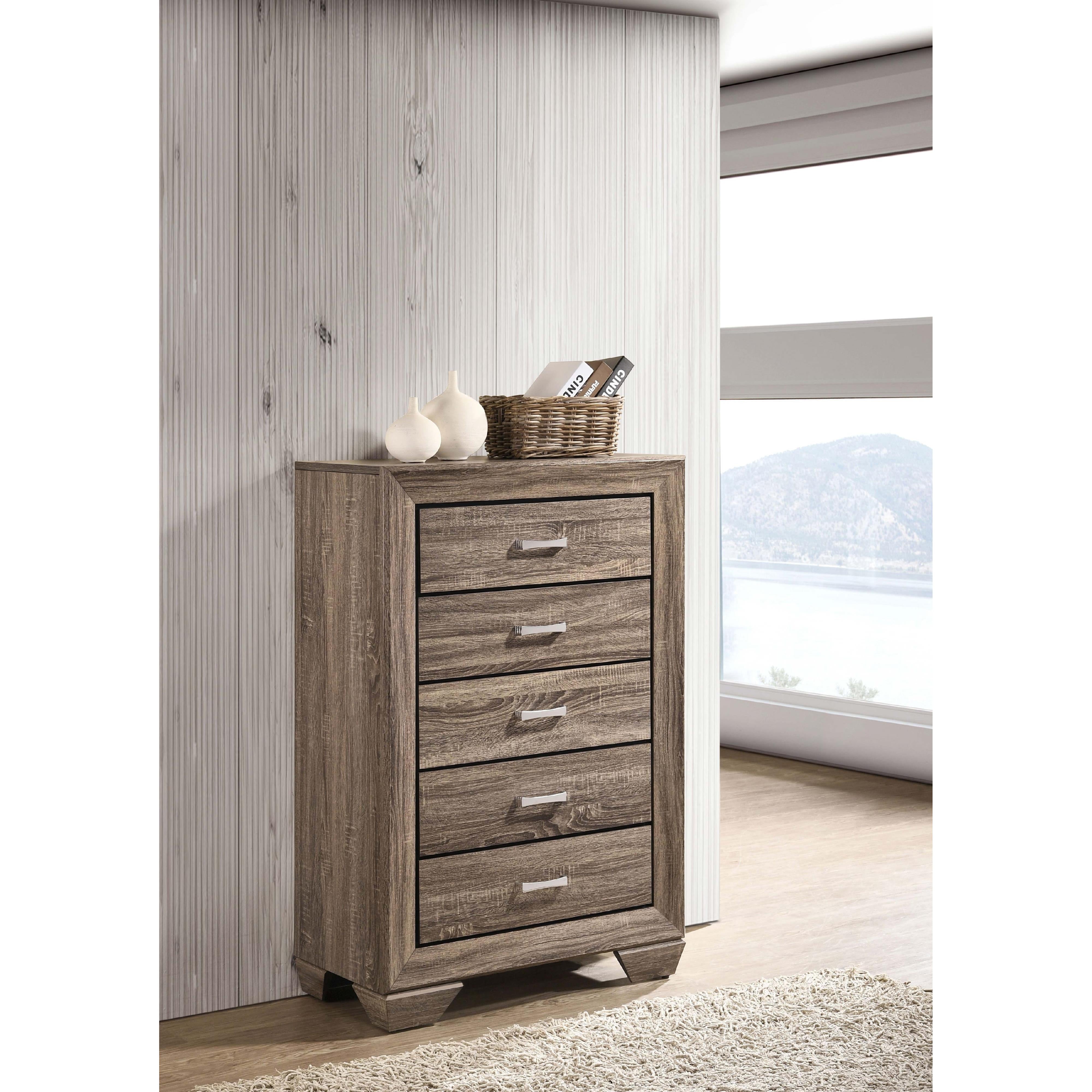 Diamond Modern Furniture COA Kauffman 5-Drawer Chest 204195 IMAGE 9