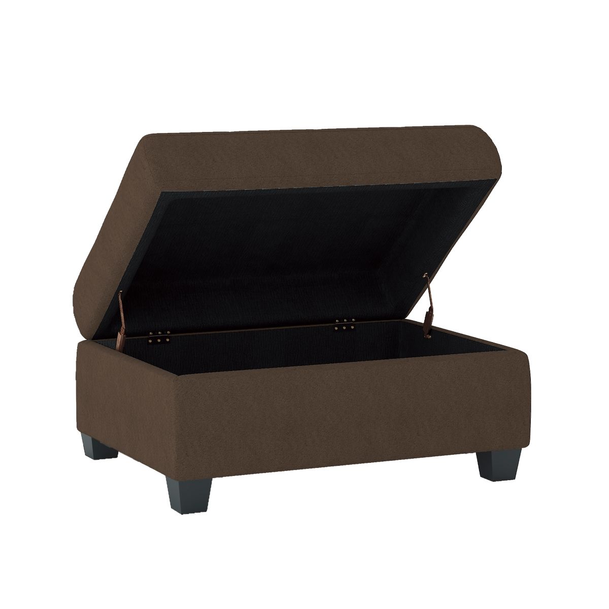 Maston - 3 Piece Reversible Sectional With Drop-Down Cup Holders And Storage Ottoman