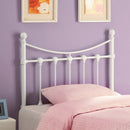 Marie Metal  Open Frame Headboard White