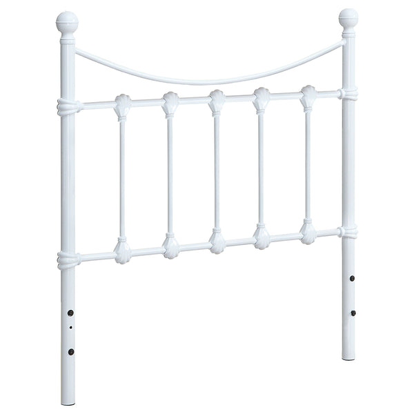 Marie Metal  Open Frame Headboard White