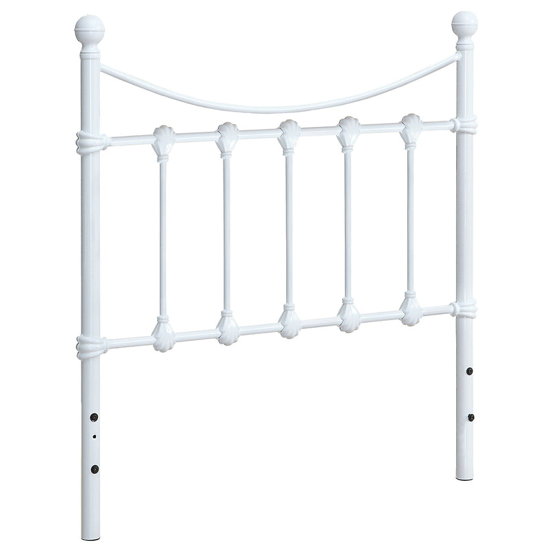 Marie Metal  Open Frame Headboard White