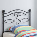 Callie Metal  Open Frame Headboard Matte Black