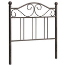 Ellis Metal  Open Frame Headboard Dark Bronze