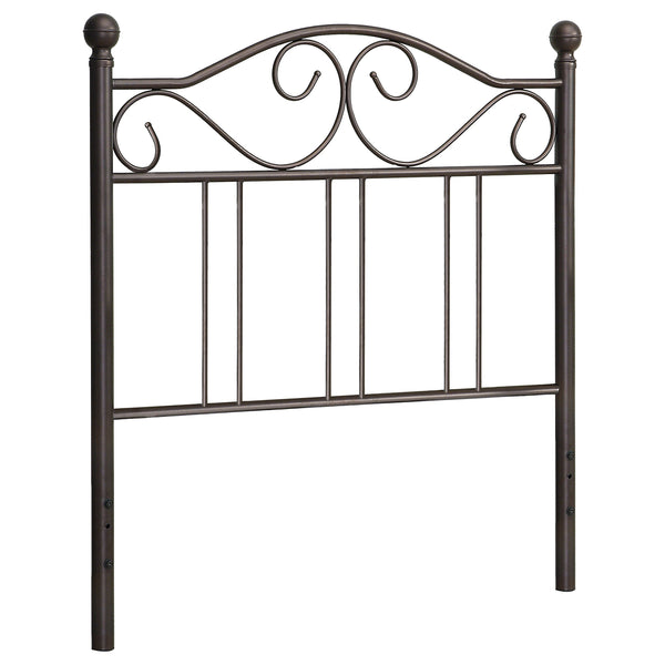 Ellis Metal  Open Frame Headboard Dark Bronze