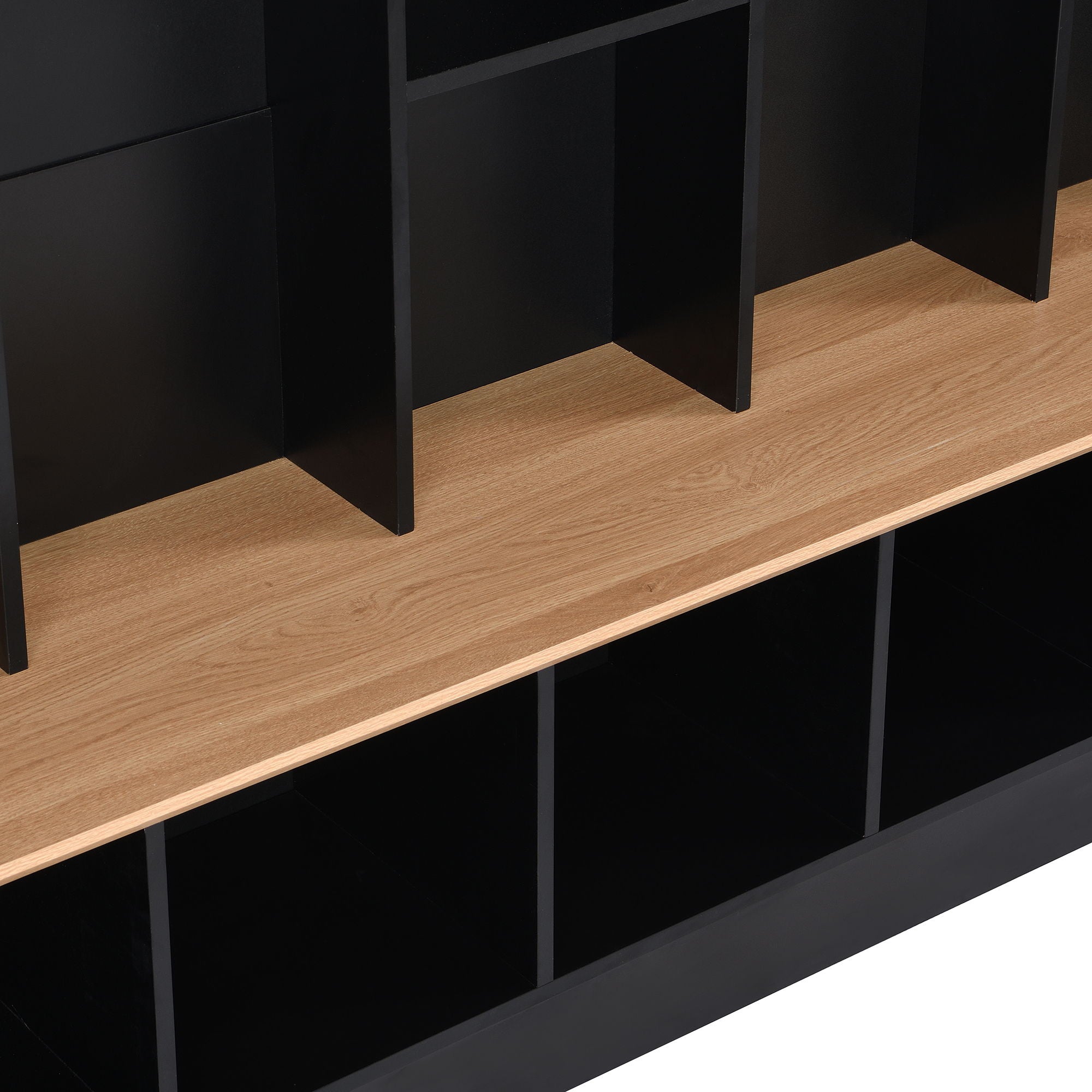 Minimalist Shoe Cabinet With Cube Storage & Shelves