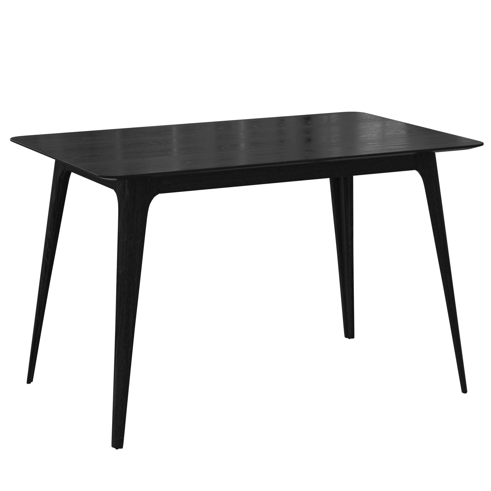 5 Piece Dining Set With 1 Table And 4 Upholstered Chairs - Black / Light Gray