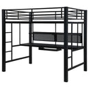 Avalon  Workstation Loft Bed Black