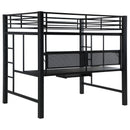 Avalon  Workstation Loft Bed Black