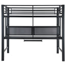 Avalon  Workstation Loft Bed Black