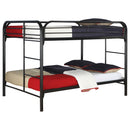 Morgan Metal  Over  Bunk Bed Black