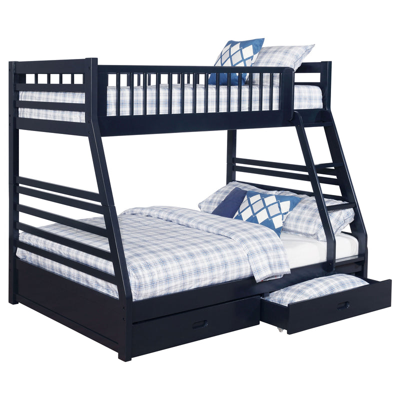 Ashton 2-drawer Wood  Over  Bunk Bed