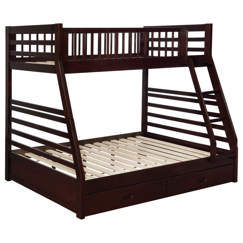 Ashton 2-drawer Wood  Over  Bunk Bed