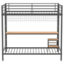 Campus  Workstation Bunk Bed Matte Black
