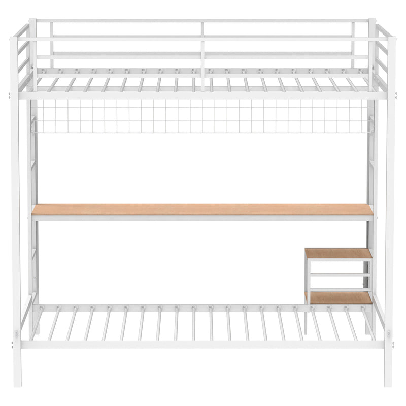 Campus  Workstation Bunk Bed Matte Black