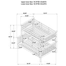 Chapman Wood  Over  Bunk Bed Black