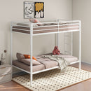 Alevera Metal Bunk Bed with Ladder Black
