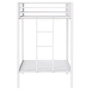 Alevera Metal Bunk Bed with Ladder Black