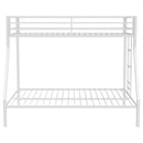 Alevera Metal Bunk Bed with Ladder Black